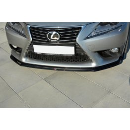 Накладка сплиттер на передний бампер на Lexus IS III